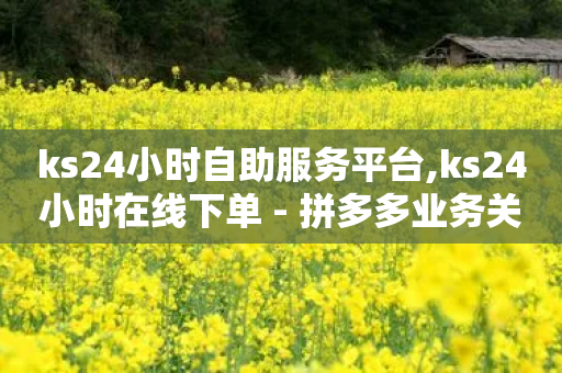 ks24小时自助服务平台,ks24小时在线下单 - 拼多多业务关注下单平台入口链接 - 拼多多要砍多少次才能成功