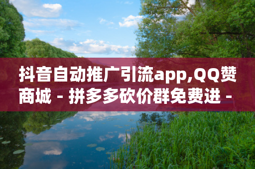 抖音自动推广引流app,QQ赞商城 - 拼多多砍价群免费进 - 拼多多助力低价