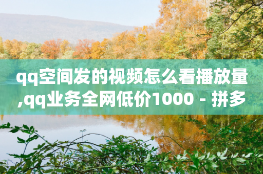 qq空间发的视频怎么看播放量,qq业务全网低价1000 - 拼多多700元有成功的吗 - 拼多多700元助力有成功的吗-第1张图片-靖非智能科技传媒