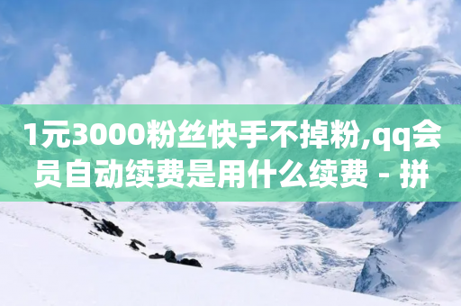 1元3000粉丝快手不掉粉,qq会员自动续费是用什么续费 - 拼多多大转盘助力软件 - 微博业务下单链接