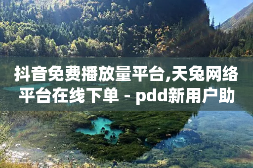 抖音免费播放量平台,天兔网络平台在线下单 - pdd新用户助力网站 - 拼多多600块需要多少人-第1张图片-靖非智能科技传媒