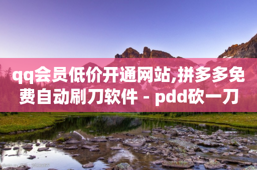 qq会员低价开通网站,拼多多免费自动刷刀软件 - pdd砍一刀助力助力平台官网 - 赚钱自助下单