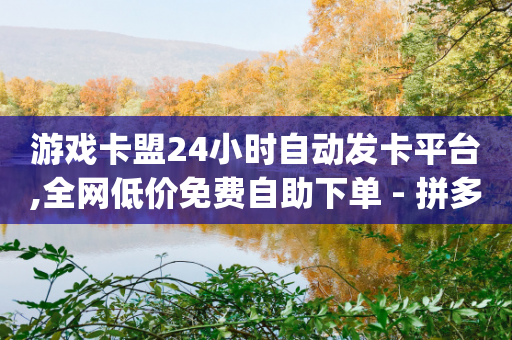 游戏卡盟24小时自动发卡平台,全网低价免费自助下单 - 拼多多自助下单全网最便宜 - 如何在电脑上下载拼多多app-第1张图片-靖非智能科技传媒