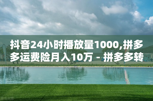 抖音24小时播放量1000,拼多多运费险月入10万 - 拼多多转盘助力网站 - 11个元宝要邀请几个人-第1张图片-靖非智能科技传媒