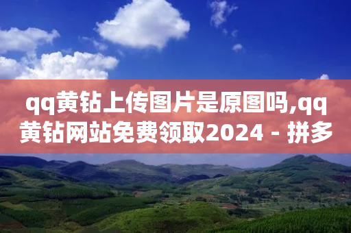 qq黄钻上传图片是原图吗,qq黄钻网站免费领取2024 - 拼多多免费一键助力神器 - 拼多多大转盘骗我几十万-第1张图片-靖非智能科技传媒