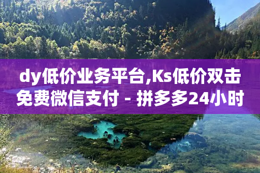 dy低价业务平台,Ks低价双击免费微信支付 - 拼多多24小时助力平台 - 拼多多100人助力