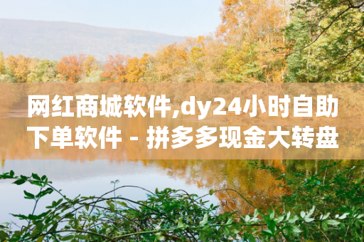 网红商城软件,dy24小时自助下单软件 - 拼多多现金大转盘咋才能成功 - 拼多多免费助力微信怎么弄