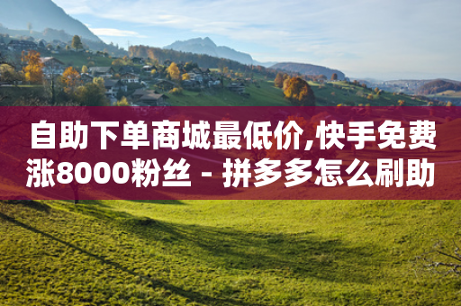 自助下单商城最低价,快手免费涨8000粉丝 - 拼多多怎么刷助力 - 拼多多刀具规定