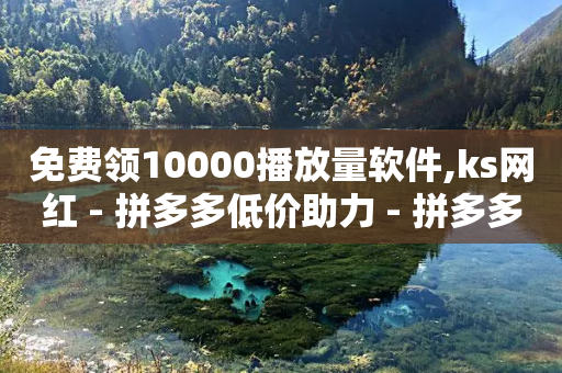 免费领10000播放量软件,ks网红 - 拼多多低价助力 - 拼多多红包版下载-第1张图片-靖非智能科技传媒