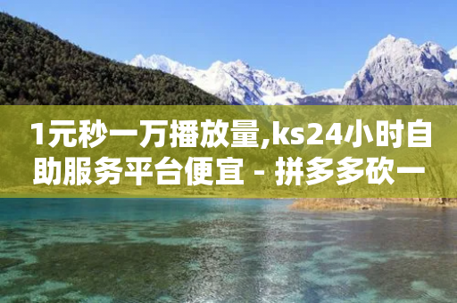 1元秒一万播放量,ks24小时自助服务平台便宜 - 拼多多砍一刀助力平台网站 - 砍价群号互砍群微信群