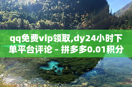 qq免费vip领取,dy24小时下单平台评论 - 拼多多0.01积分后面是什么 - 遇到拼多多吞刀-第1张图片-靖非智能科技传媒