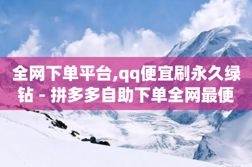 全网下单平台,qq便宜刷永久绿钻 - 拼多多自助下单全网最便宜 - 拼多多大转盘多少人助力