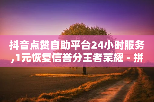 抖音点赞自助平台24小时服务,1元恢复信誉分王者荣耀 - 拼多多业务平台自助下单 - 拼多多有零点几积分吗