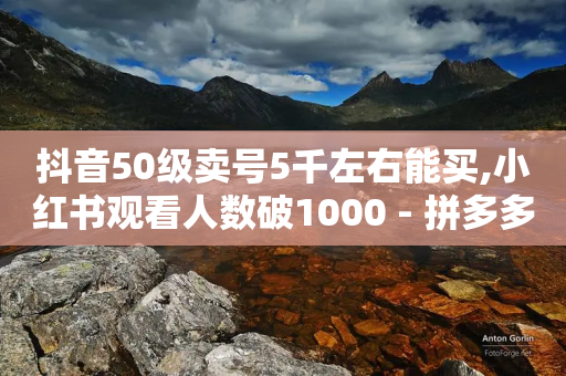 抖音50级卖号5千左右能买,小红书观看人数破1000 - 拼多多扫码助力网站 - 拼多多200元后面是什么