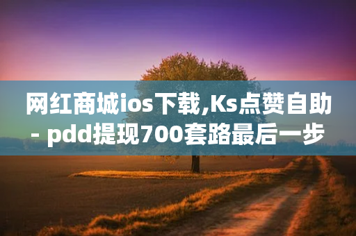 网红商城ios下载,Ks点赞自助 - pdd提现700套路最后一步 - 卡网-第1张图片-靖非智能科技传媒