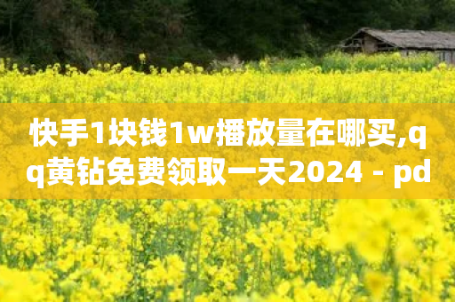 快手1块钱1w播放量在哪买,qq黄钻免费领取一天2024 - pdd助力购买 - 助力脚本