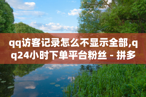 qq访客记录怎么不显示全部,qq24小时下单平台粉丝 - 拼多多扫码助力软件 - 拼多多扫一扫领50元红包