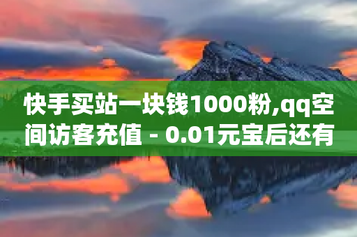 快手买站一块钱1000粉,qq空间访客充值 - 0.01元宝后还有什么套路 - 微信群二维码怎么弄永久的