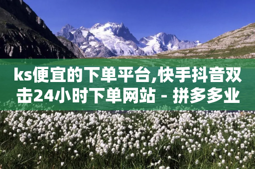 ks便宜的下单平台,快手抖音双击24小时下单网站 - 拼多多业务助力平台 - 拼多多砍价免费拿