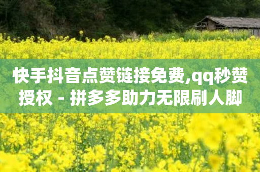 快手抖音点赞链接免费,qq秒赞授权 - 拼多多助力无限刷人脚本 - 7月底拼多多砍价能成功吗