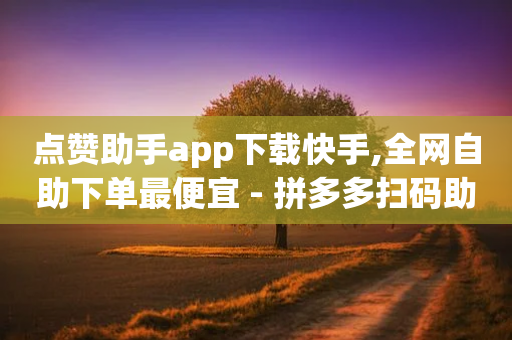 点赞助手app下载快手,全网自助下单最便宜 - 拼多多扫码助力软件 - 拼多多现金大转盘元宝换钻石-第1张图片-靖非智能科技传媒