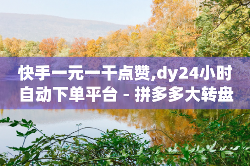 快手一元一干点赞,dy24小时自动下单平台 - 拼多多大转盘助力软件 - 拼多多平台会找人去买东西吗