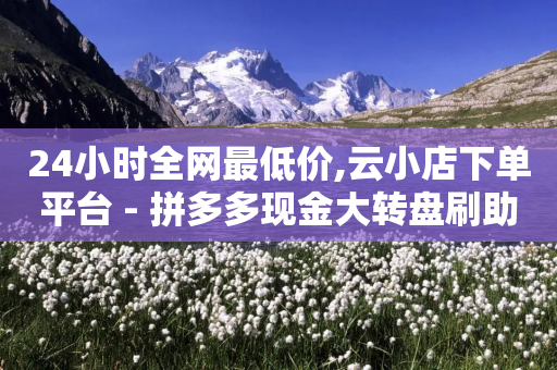 24小时全网最低价,云小店下单平台 - 拼多多现金大转盘刷助力网站免费 - 拼多多助力被贷款是谣言吗