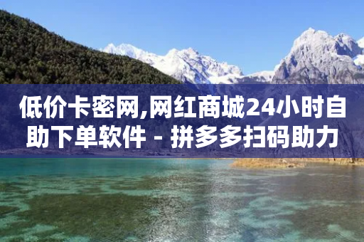 低价卡密网,网红商城24小时自助下单软件 - 拼多多扫码助力网站 - 拼多多助力网站免费微信付款-第1张图片-靖非智能科技传媒