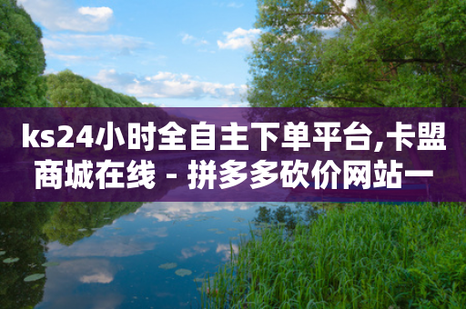 ks24小时全自主下单平台,卡盟商城在线 - 拼多多砍价网站一元10刀 - 小刀拼多多助手