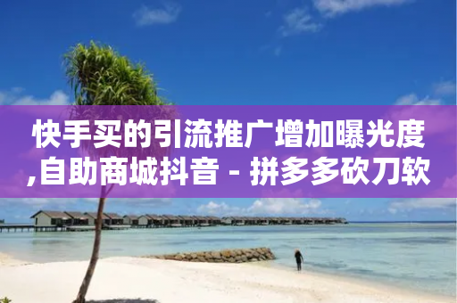 快手买的引流推广增加曝光度,自助商城抖音 - 拼多多砍刀软件代砍平台 - 拼多多业务平台自助下单便宜