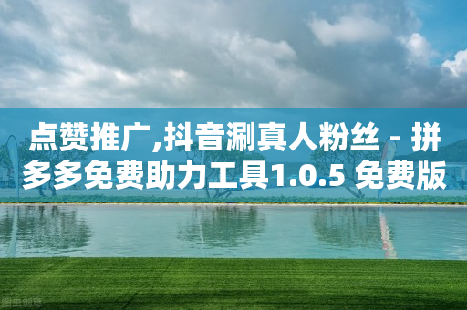 点赞推广,抖音涮真人粉丝 - 拼多多免费助力工具1.0.5 免费版 - 拼多多平台太缺德了