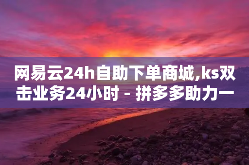 网易云24h自助下单商城,ks双击业务24小时 - 拼多多助力一毛十刀网站 - 拼多多多久算回归用户