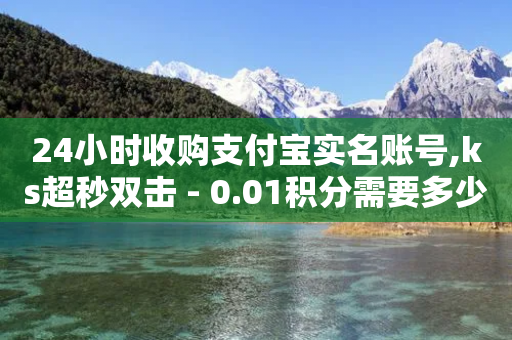 24小时收购支付宝实名账号,ks超秒双击 - 0.01积分需要多少人助力 - 拼多多助力工具2024