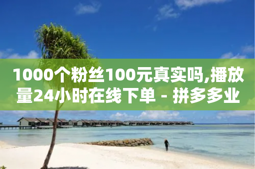 1000个粉丝100元真实吗,播放量24小时在线下单 - 拼多多业务自助平台 - 刀具网专卖店