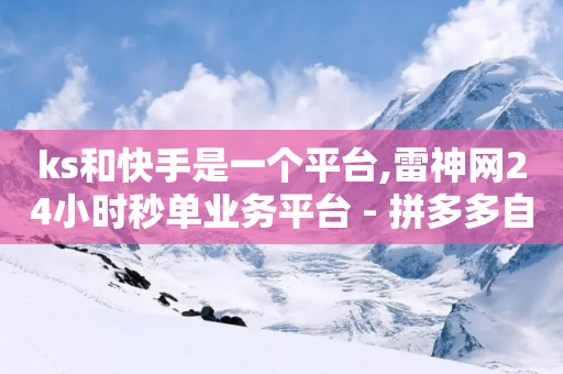 ks和快手是一个平台,雷神网24小时秒单业务平台 - 拼多多自动下单软件下载 - 抖音业务24小时在线下单免费-第1张图片-靖非智能科技传媒