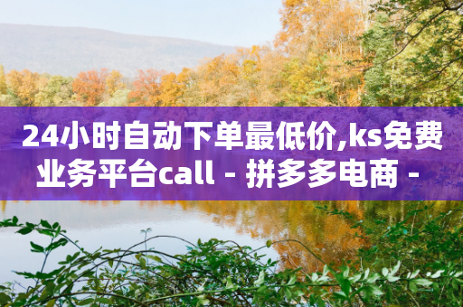 24小时自动下单最低价,ks免费业务平台call - 拼多多电商 - 拼多多新用户会不会吞刀-第1张图片-靖非智能科技传媒