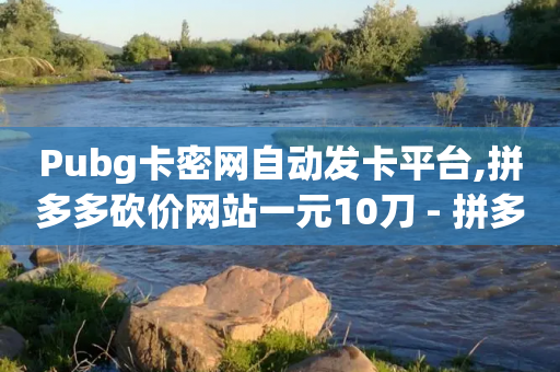 Pubg卡密网自动发卡平台,拼多多砍价网站一元10刀 - 拼多多在线刷助力网站 - 云端秒抢激活码