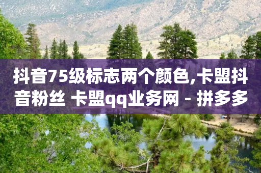 抖音75级标志两个颜色,卡盟抖音粉丝 卡盟qq业务网 - 拼多多10人助力 - 拼多多转盘有些人很容易提现