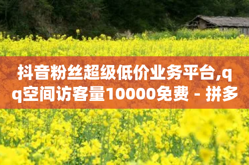 抖音粉丝超级低价业务平台,qq空间访客量10000免费 - 拼多多助力网站便宜 - 怎么在拼多多帮别人砍一刀