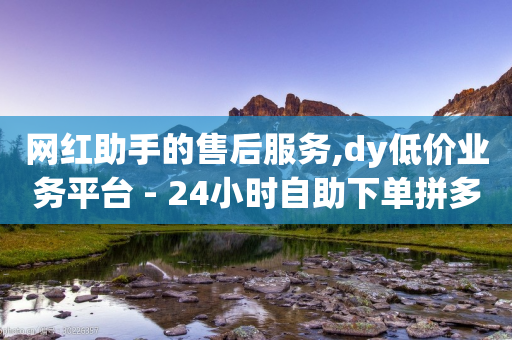 网红助手的售后服务,dy低价业务平台 - 24小时自助下单拼多多 - 拼多多互拼群