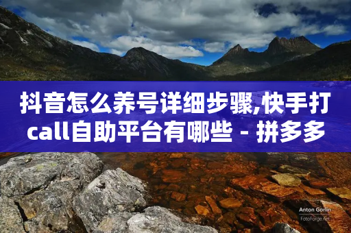 抖音怎么养号详细步骤,快手打call自助平台有哪些 - 拼多多在线助力网站 - 拼多多助力成功过程