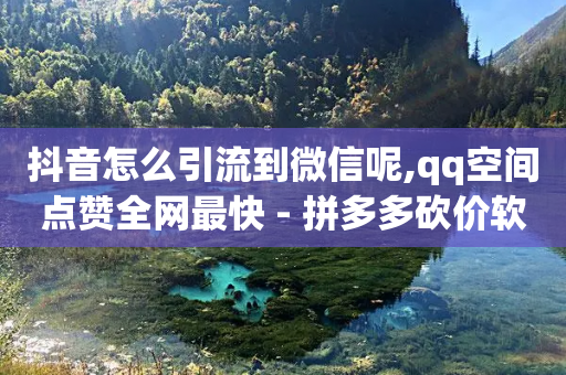 抖音怎么引流到微信呢,qq空间点赞全网最快 - 拼多多砍价软件代砍平台 - 拼多多电脑版官网