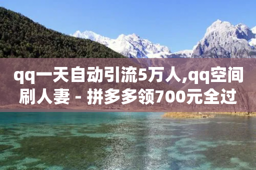 qq一天自动引流5万人,qq空间刷人妻 - 拼多多领700元全过程 - 拼多多的商业模式