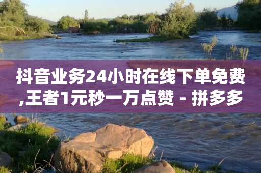 抖音业务24小时在线下单免费,王者1元秒一万点赞 - 拼多多助力机刷网站 - 拼多多自己每天拍一单