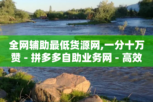 全网辅助最低货源网,一分十万赞 - 拼多多自助业务网 - 高效稳定自助下单