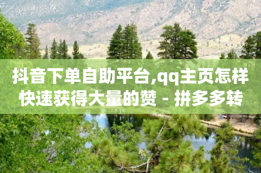 抖音下单自助平台,qq主页怎样快速获得大量的赞 - 拼多多转盘刷次数网站免费 - 拼多多到账700截图