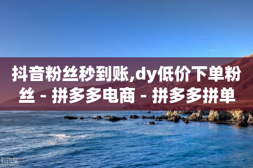 抖音粉丝秒到账,dy低价下单粉丝 - 拼多多电商 - 拼多多拼单返现50元难度-第1张图片-靖非智能科技传媒