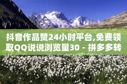 抖音作品赞24小时平台,免费领取QQ说说浏览量30 - 拼多多转盘刷次数网站免费 - 钱多多官网网站-第1张图片-靖非智能科技传媒