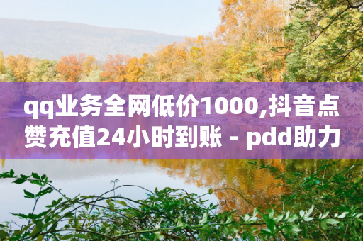 qq业务全网低价1000,抖音点赞充值24小时到账 - pdd助力网站免费 - 拼多多自动助力器-第1张图片-靖非智能科技传媒