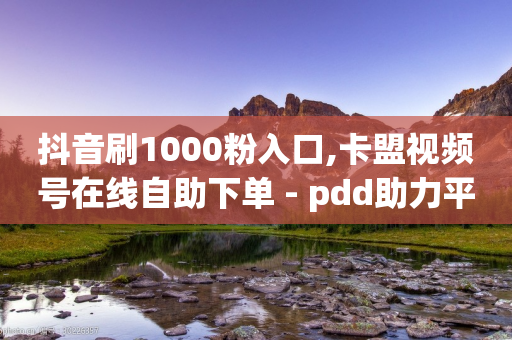 抖音刷1000粉入口,卡盟视频号在线自助下单 - pdd助力平台 - 拼多多推金币百人助力团微信-第1张图片-靖非智能科技传媒